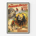 Póster vintage The Barnum & Bailey con chimpancé Charles 1st