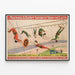 Póster vintage del circo Barnum & Bailey - acrobacias y espectáculo aéreo — cuadro enmarcado en la pared