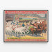 Vintage Barnum & Bailey Poster - The Grand Horse Fair — framed artwork on a wall