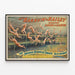 Póster vintage Barnum & Bailey - Compañía aérea vienesa — cuadro enmarcado en la pared
