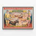 Póster vintage El Gran Espectáculo de la Tierra de The Barnum & Bailey — cuadro enmarcado en la pared