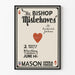 Póster de teatro vintage The Bishop Misbehaves