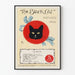 Póster vintage El gato negro - Enero 1896