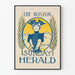 Póster vintage The Boston Sunday Herald para decoración mural