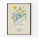 Decorative Poster The Butterfly - Flower and Butterfly Illustration