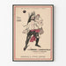 Póster vintage The Climbing Courvatels - Ilustración J.V. McFall