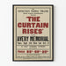 Vintage Poster Theatre The Curtain Rises Connecticut Federal Theatre