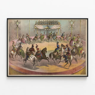 Grandiose Final Equestrian Decorative Poster — framed artwork on a wall