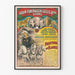 Póster vintage Adam Forepaugh & Sells Bros - Espectáculo de circo histórico