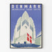 Póster de decoración mural iglesia Grundtvig en Copenhague