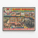 Póster vintage de John Robinson Gran Menagerie — cuadro enmarcado en la pared