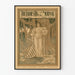 Póster vintage The Ladies' Home Journal julio de 1896 estilo Maxfield Parrish