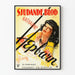 Póster vintage de la película Sjudande Blod con retrato femenino