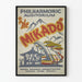 Póster vintage del Orquesta Filarmónica del Mikado