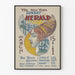 Póster vintage New York Sunday Herald 1896