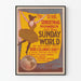 Póster vintage The Great Christmas Number New York Sunday World