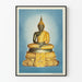 Póster Retrato del Buda de Esmeralda en Meditación