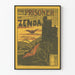 Póster vintage La prisión de Zenda por Anthony Hope