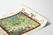 Póster Mapa Vintage del Ferrocarril The Rail Way Map