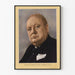Póster Retrato de Winston S. Churchill con disfraz oficial