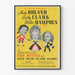 Póster vintage de teatro Los Rivales - Comedia clásica