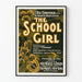 Póster vintage musical La Chica de la Escuela