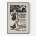 Póster vintage La sombra de un crimen - Ilustración en blanco y negro
