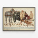 Póster vintage de cuerpo veterinario del ejército estadounidense — cuadro enmarcado en la pared