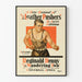 Póster vintage de película The Wandering Two con boxeador musculoso