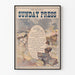 Póster vintage Philadelphia Sunday Press 'La mujer en la oscuridad'