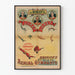 Póster vintage de acróbatas aéreos Loret Loret