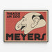 Póster Teatro Theater am Zoo Meyer - Diseño caricaturesco vintage — cuadro enmarcado en la pared