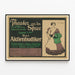 Vintage theater poster Der Aktienbudiker with Joséfine Dora — framed artwork on a wall