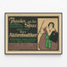 Theatre Poster An der Spree The Stock Exchange Broker Marie Grimm as Aunt Flora — framed artwork on a wall