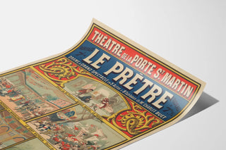 Theater Poster Le Prêtre - Vintage and Dramatic Decor
