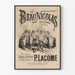 Póster vintage Le Beau Nicolas – Teatro de las Follies Dramáticas