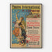 Póster Vintage del Teatro Internacional de la Exposición - Compañía de Bailarinas y Luchadores del Gran Ópera Khedival de El Cairo