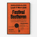 Póster vintage Festival Beethoven Teatro Municipal de Colmar 1938