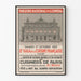 Póster Vintage Gala de la Cocina Francesa 1925 Ópera de París