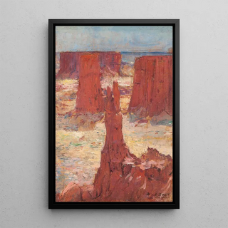 tienne Dinet - An Algerian mountain range.webp