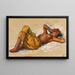 Bather with Jewelry - Étienne Dinet — framed artwork on a wall