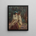 Young Girls Returning from the Moonlight Festival - Étienne Dinet — framed artwork on a wall