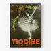 Póster vintage Tiodine Cognet bailarina inspirada en Degas