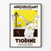 Póster vintage Tiodine suavizante para tejidos rígidos