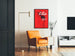 Póster To Die in Madrid en estilo gráfico rojo y negro