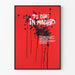 Póster To Die in Madrid en estilo gráfico rojo y negro