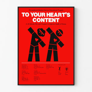 Vintage Poster Health and Fitness Program To Your Heart’s Content