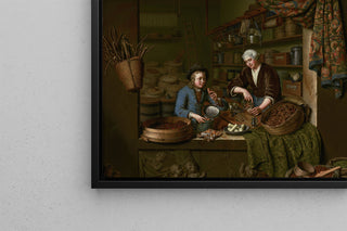 Impresión artística Una tienda de comestibles - Willem van Mieris