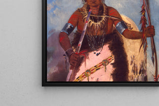 Notch-ee-nng-a No Heart Llamado Nube Blanca Jefe de la tribu - George Catlin