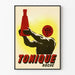 Vintage poster Tonique Roche retro design
